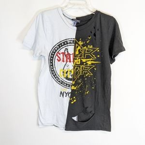 Fashion Nova distressed tee shirt